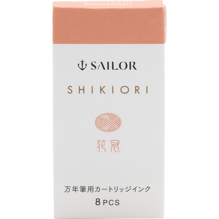 Sailor Shikiori Ink Cartridge - Kusa Asobi Hanakanmuri (Pink Garland) - Pen Boutique Ltd