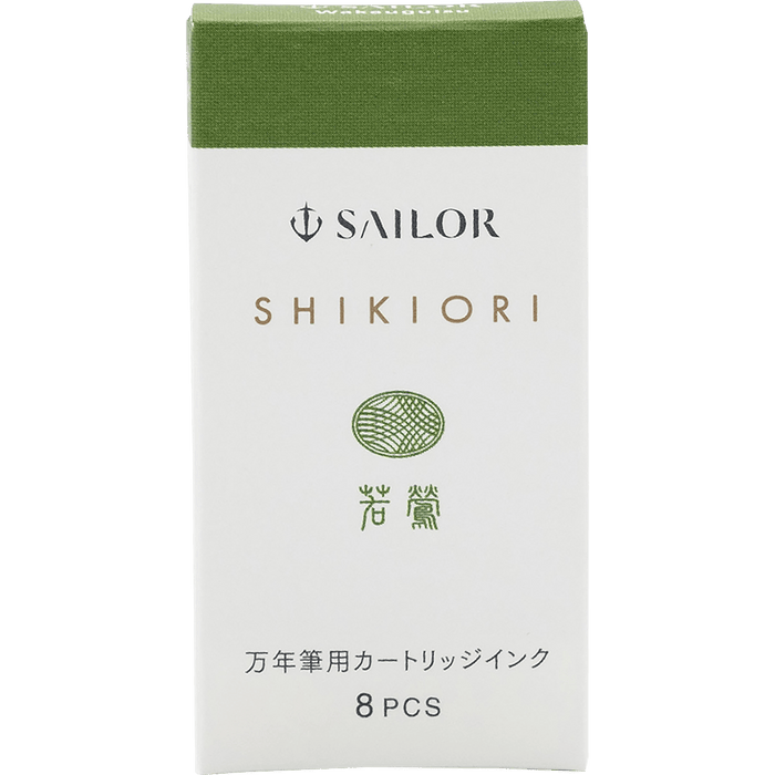 Sailor Shikiori Ink Cartridge - Spring Breeze Waka - uguisu - Pen Boutique Ltd