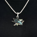 San Jose Sharks Official NHL Logo Pendant in White Gold