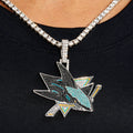 San Jose Sharks Official NHL Logo Pendant in White Gold