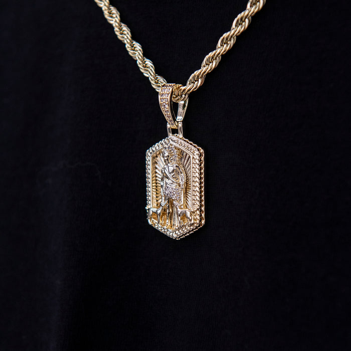 San Lazaro Pendant in Yellow Gold