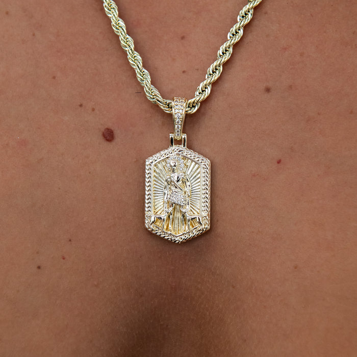 San Lazaro Pendant in Yellow Gold