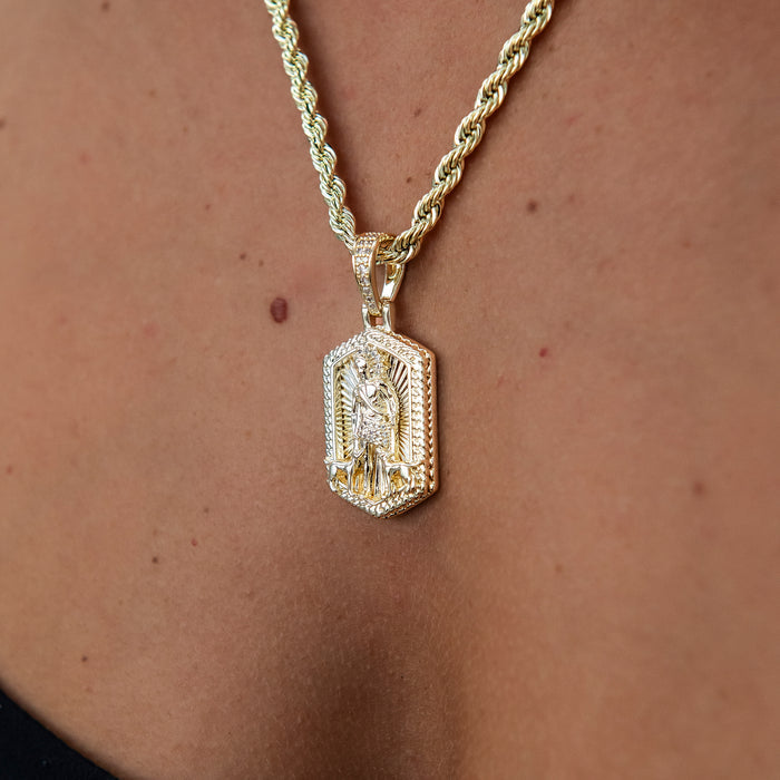 San Lazaro Pendant in Yellow Gold