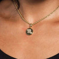 Scorpio Micro Coin Pendant - The GLD Shop