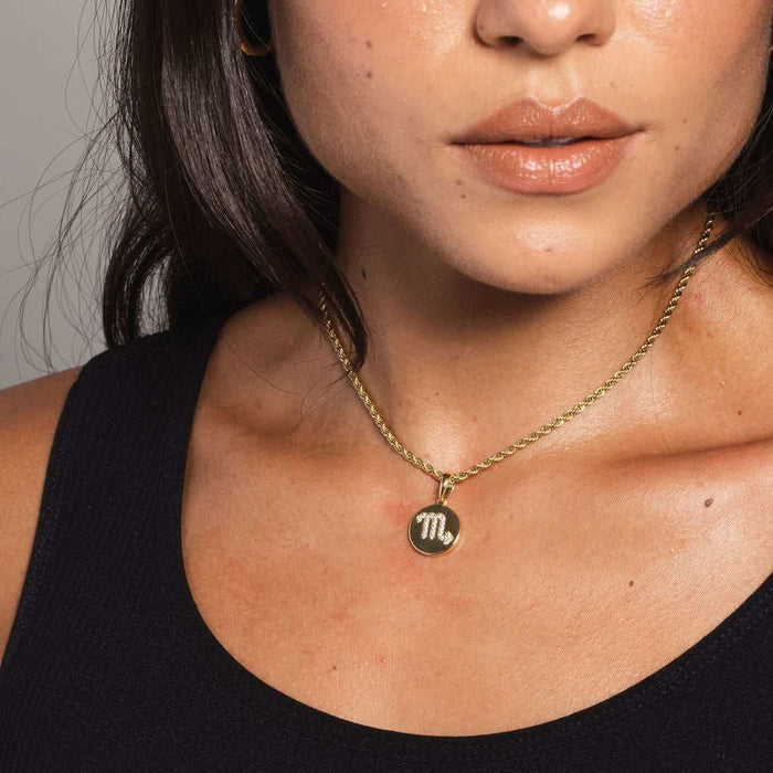 Scorpio Micro Coin Pendant - The GLD Shop