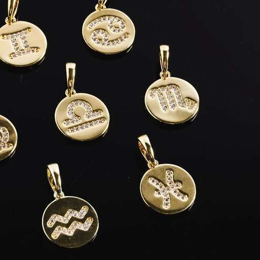 Scorpio Micro Coin Pendant - The GLD Shop