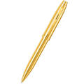 Sheaffer 100 Ballpoint Pen - Glossy PVD Gold - Gold Trim - Pen Boutique Ltd