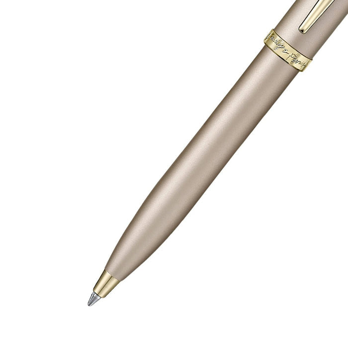 Sheaffer 100 x Emily in Paris Ballpoint Pen - Champagne Gold + Hardbound Small Notebook (Gift Set) - Pen Boutique Ltd