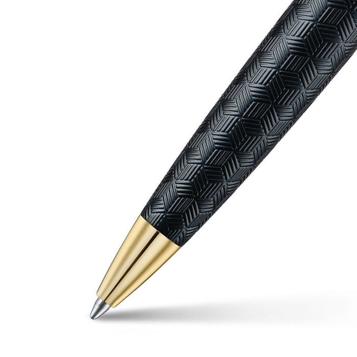 Sheaffer 300 Ballpoint Pen - Engraved Matt Black - Pen Boutique Ltd