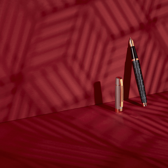 Sheaffer 300 Fountain Pen - Engraved Matt Black - Pen Boutique Ltd