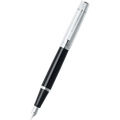 Sheaffer 300 Fountain Pen - Glossy Black Chrome Cap - Pen Boutique Ltd