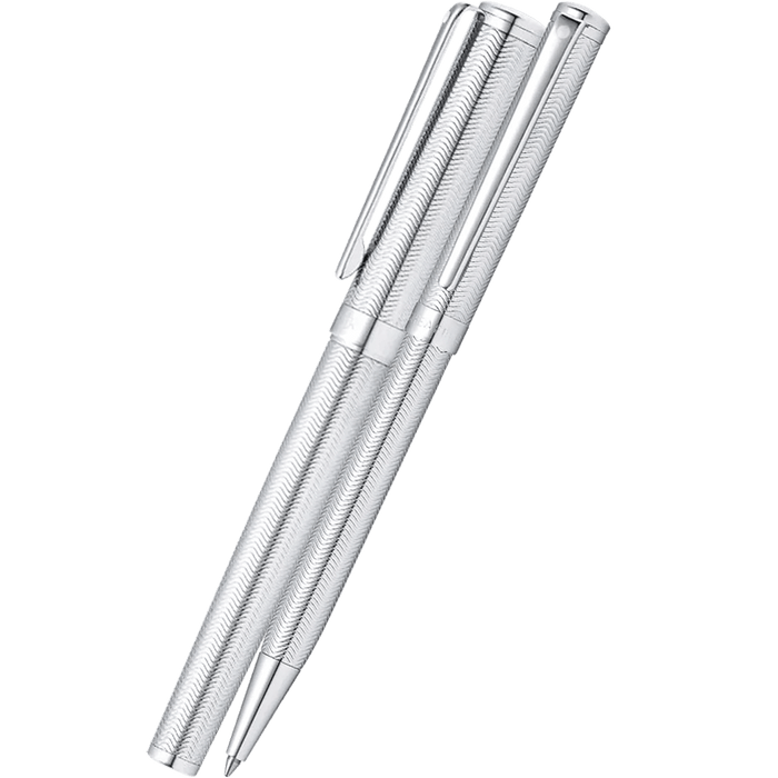Sheaffer Intensity Ballpoint and Rollerball Pen Set - Chrome - Pen Boutique Ltd