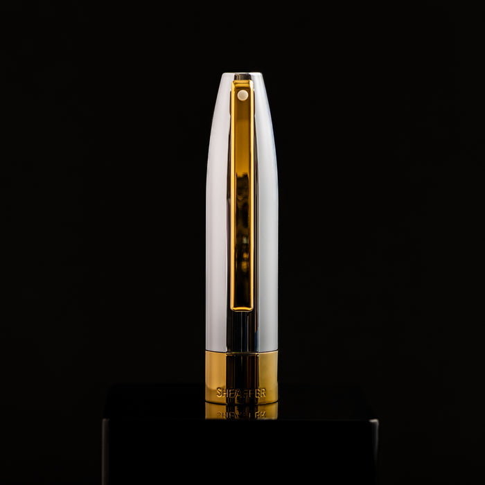Sheaffer Legacy Fountain Pen - Black - Chrome Cap - 14K Gold PVD Trim - Pen Boutique Ltd
