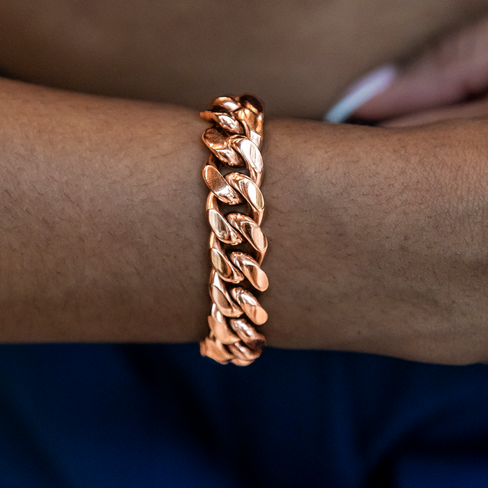 Signature Cuban Link Bracelet in Rose Gold - 12mm