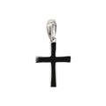 Simple Micro Cross Pendant in Sterling Silver