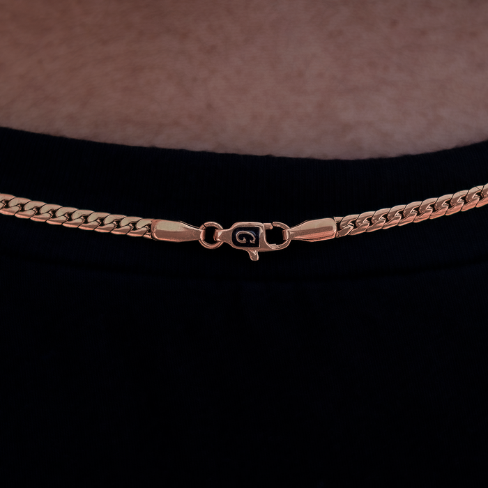 South Beach Cuban™ Necklace in Rose Gold- 3mm