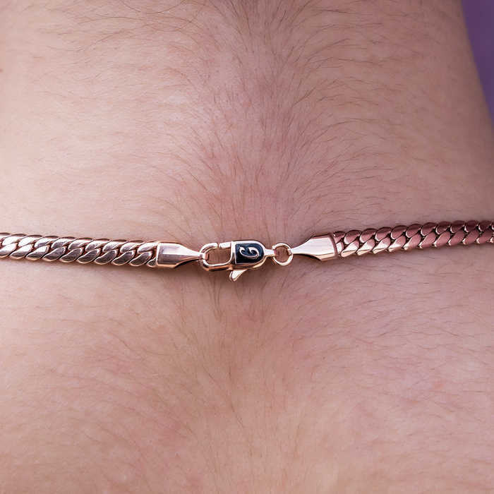 South Beach Cuban™ Necklace in Rose Gold- 5mm