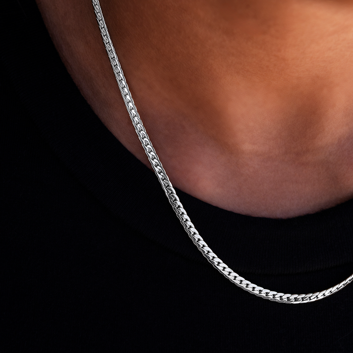 South Beach Cuban™ Necklace in White Gold - 3mm