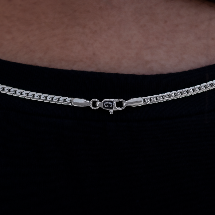 South Beach Cuban™ Necklace in White Gold - 3mm
