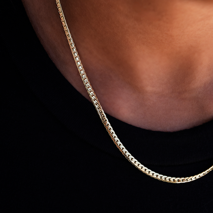 South Beach Cuban™ Necklace in Yellow Gold - 3mm