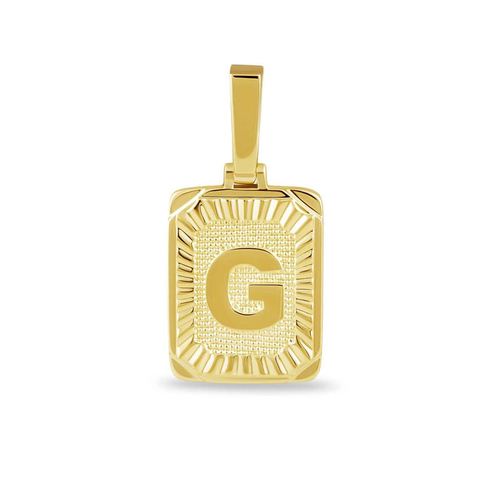 18k Yellow Gold Plated / G / Yellow Gold
