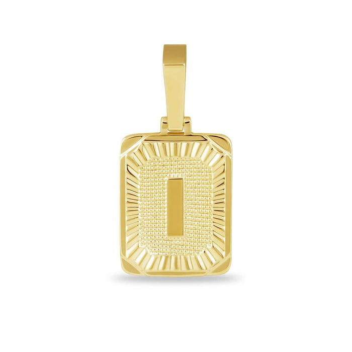 18k Yellow Gold Plated / I / Yellow Gold