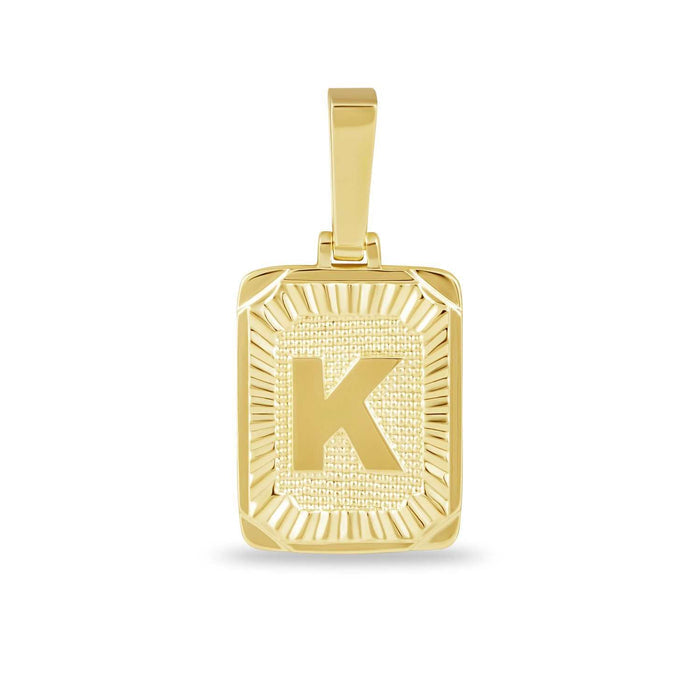 18k Yellow Gold Plated / K / Yellow Gold
