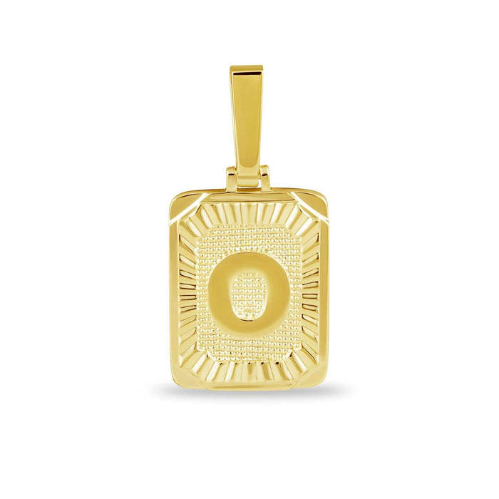 18k Yellow Gold Plated / O / Yellow Gold