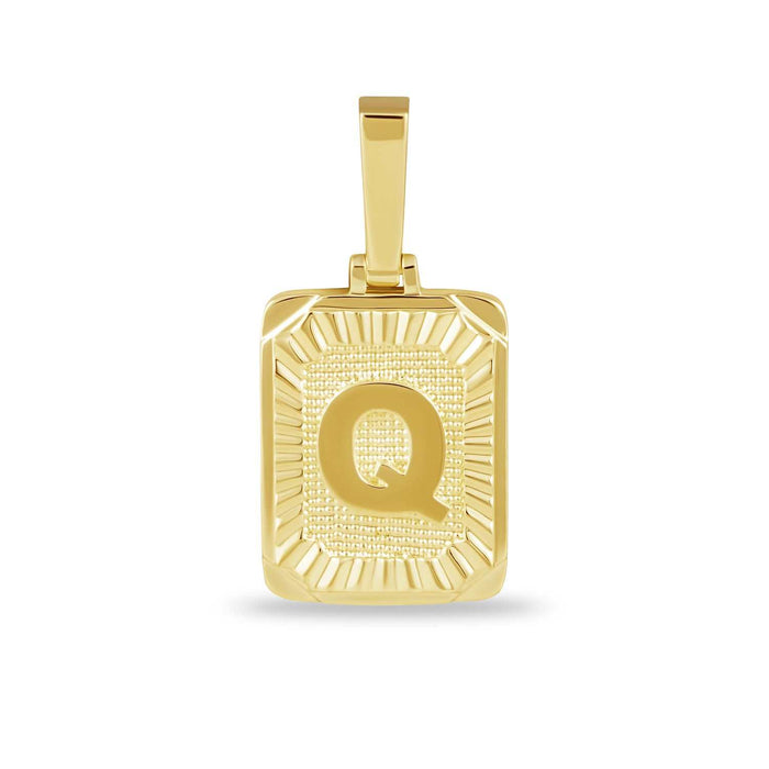 18k Yellow Gold Plated / Q / Yellow Gold