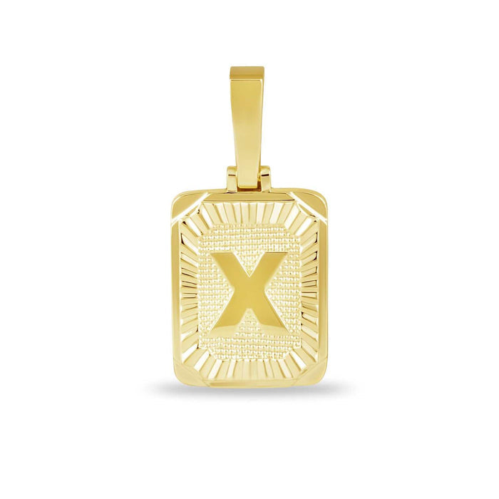 18k Yellow Gold Plated / X / Yellow Gold