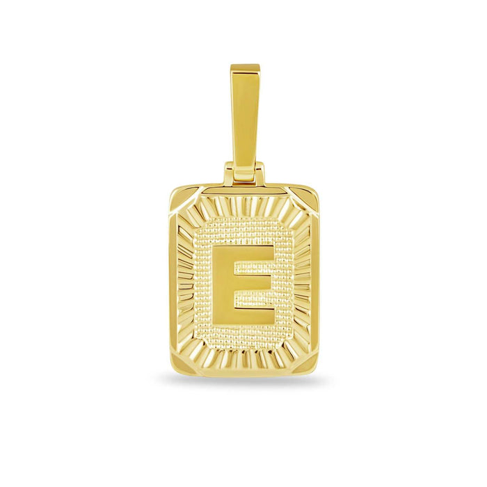 18k Yellow Gold Plated / E / Yellow Gold