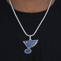 St. Louis Blues Official NHL Logo Pendant in White Gold