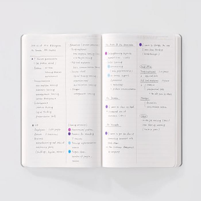 Stalogy Editors 365 Days Notebook - Black - Lined - A5 - Pen Boutique Ltd