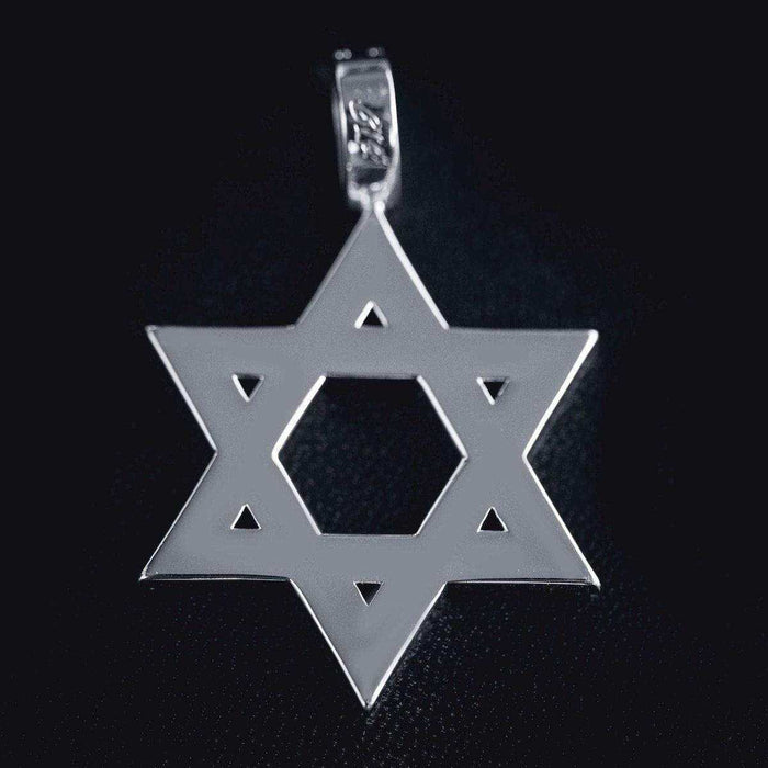 Star of David Pendant in White Gold - The GLD Shop