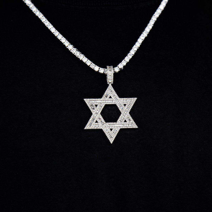 Star of David Pendant in White Gold - The GLD Shop