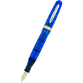 Stipula Etruria Rainbow Fountain Pen - Clear Blue - Stainless Steel (Limited Edition) - Pen Boutique Ltd