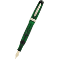 Stipula Etruria Rainbow Fountain Pen - Clear Green - Stainless Steel (Limited Edition) - Pen Boutique Ltd