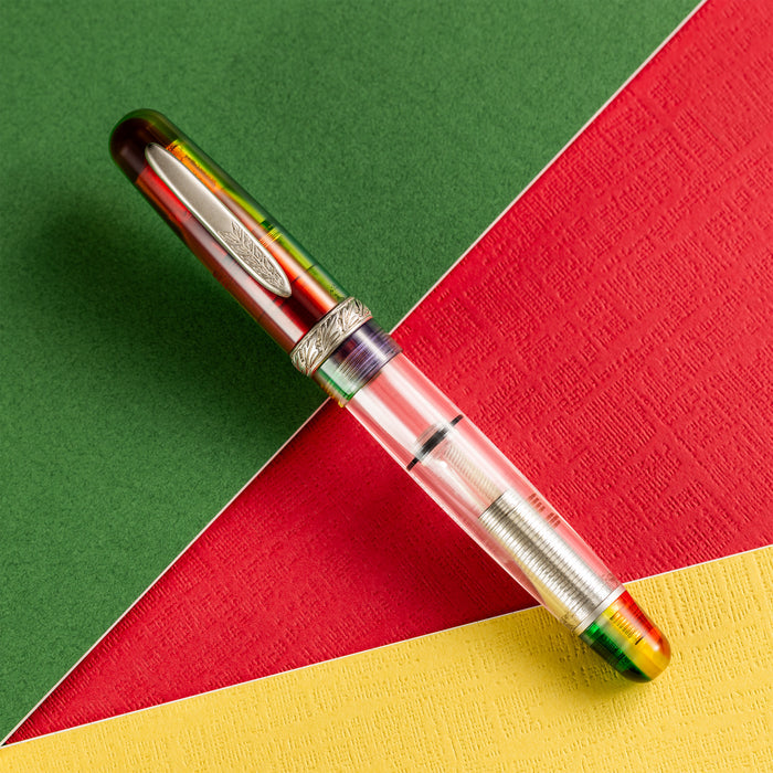 Stipula Etruria Rainbow Fountain Pen - Prisma Di Luce - Stainless Steel (Limited Edition) - Pen Boutique Ltd