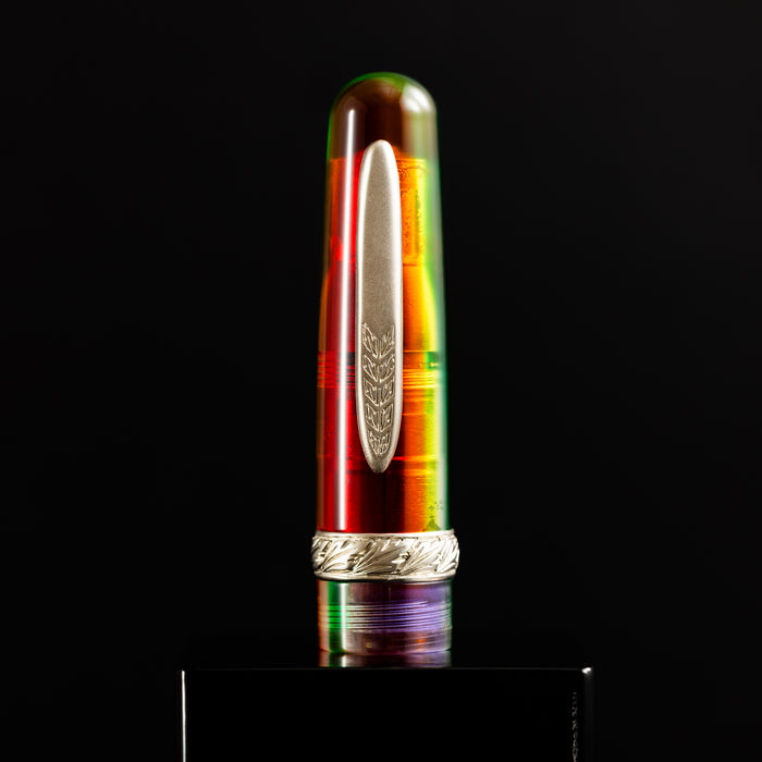 Stipula Etruria Rainbow Fountain Pen - Prisma Di Luce - Stainless Steel (Limited Edition) - Pen Boutique Ltd