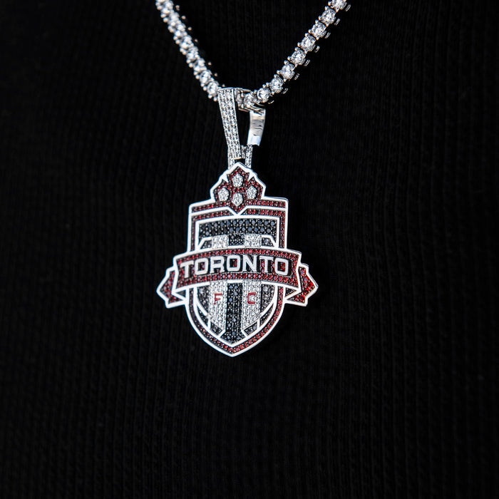 Toronto FC Official MLS Logo Pendant in White Gold
