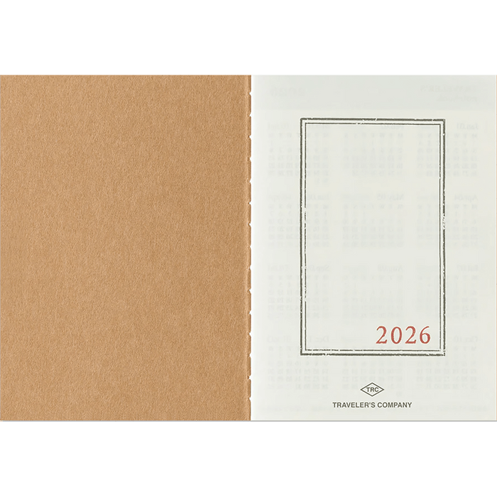 Traveler's Notebook - 2026 Monthly (Passport Size) - Pen Boutique Ltd