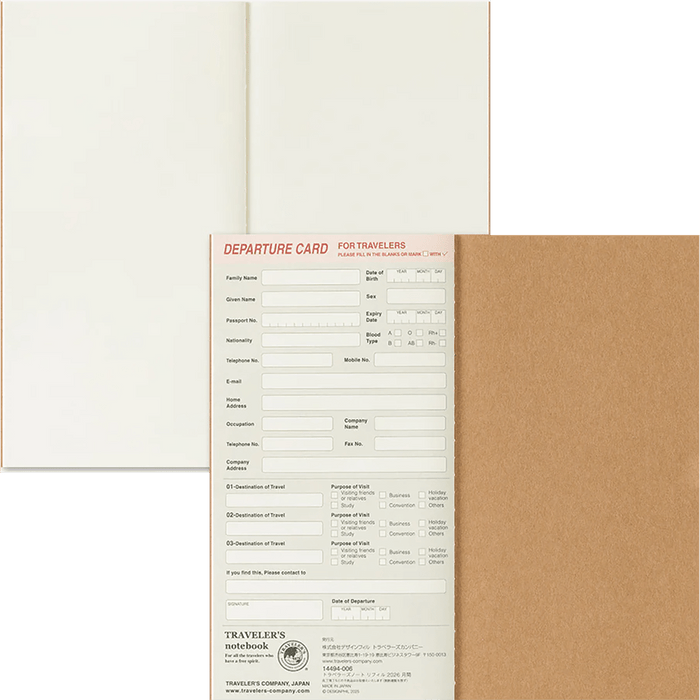 Traveler's Notebook - 2026 Monthly (Regular Size) - Pen Boutique Ltd