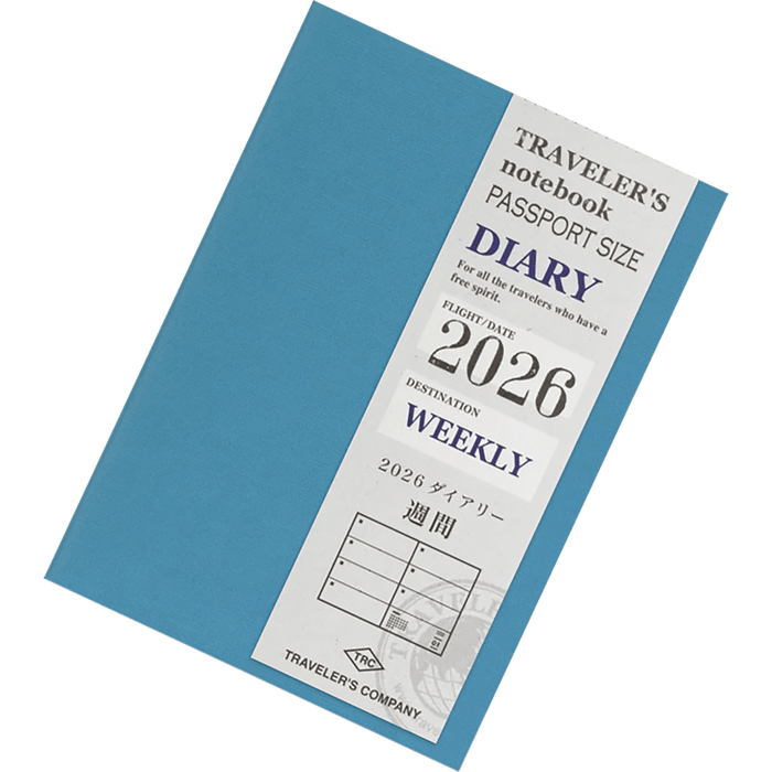 Traveler's Notebook - 2026 Weekly (Passport Size) - Pen Boutique Ltd