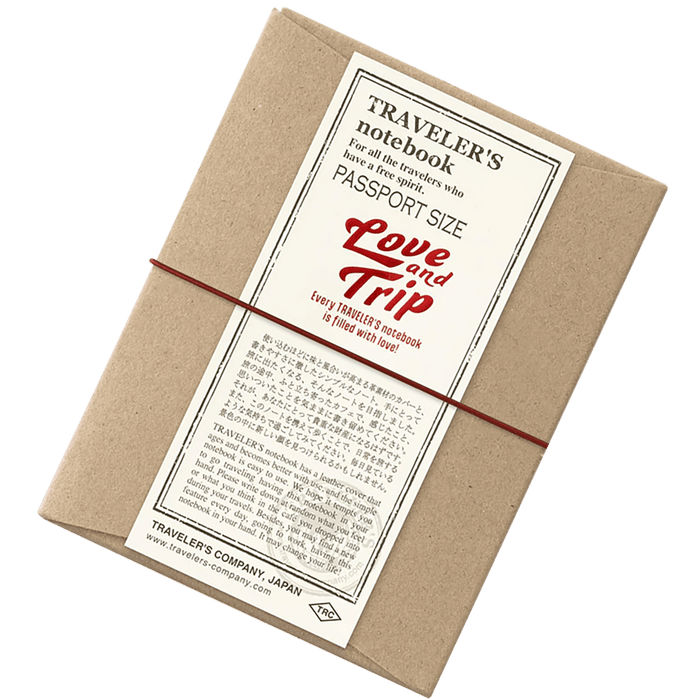 Traveler's Notebook - Love and Trip (Passport Size) 2025 Edition - Pen Boutique Ltd