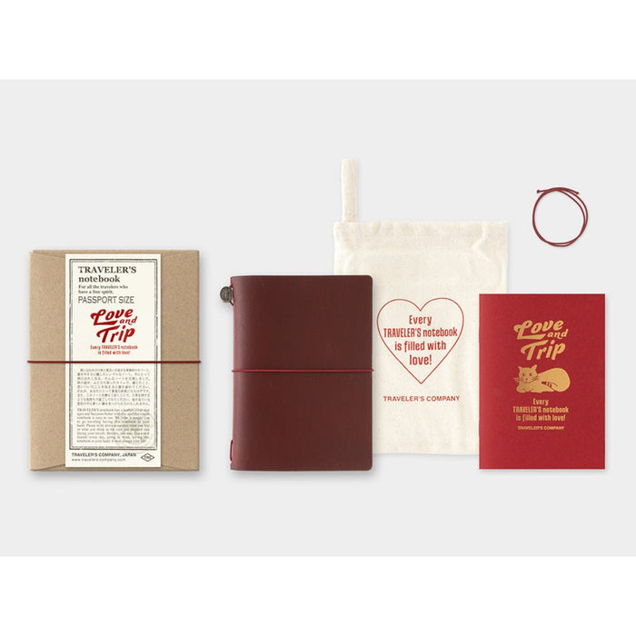 Traveler's Notebook - Love and Trip (Passport Size) 2025 Edition - Pen Boutique Ltd