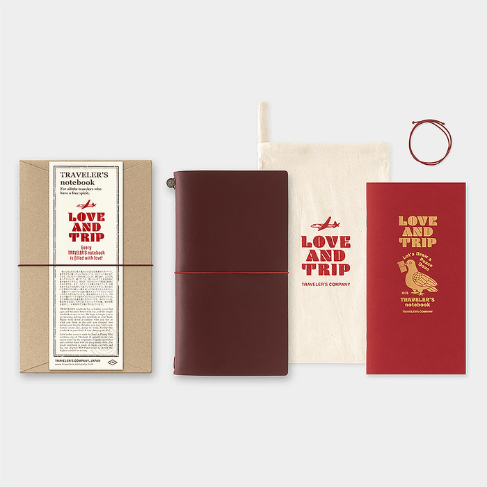 Traveler's Notebook - Love and Trip (Regular Size) 2025 Edition - Pen Boutique Ltd
