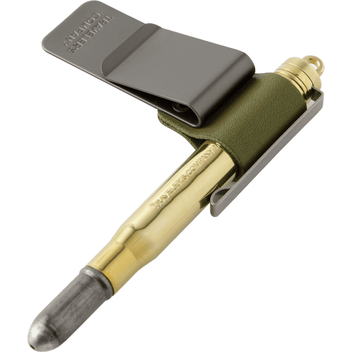 Traveler's Notebook 016 Pen Holder - Olive - Medium - Pen Boutique Ltd