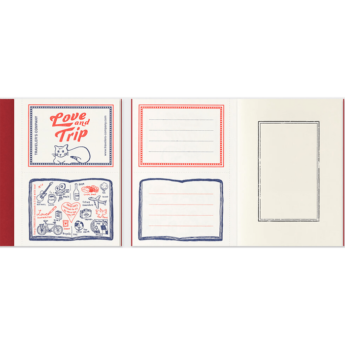 Traveler's Notebook Refill - Love and Trip (Regular Size) 2025 - Pen Boutique Ltd