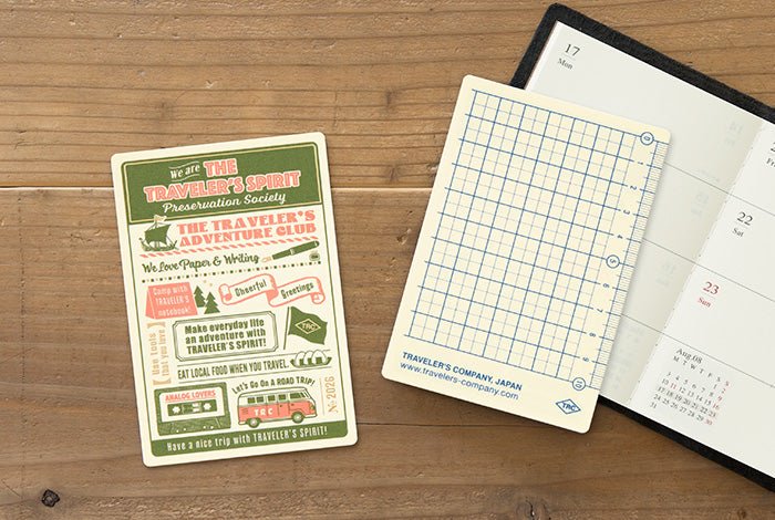 Traveler's Plastic Sheet - 2026 (Passport Size) - Pen Boutique Ltd