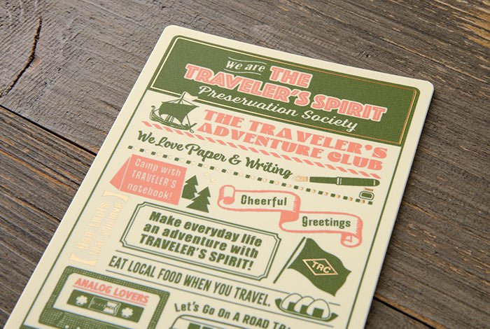 Traveler's Plastic Sheet - 2026 (Passport Size) - Pen Boutique Ltd